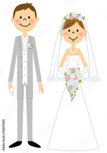 新郎新婦　結婚式