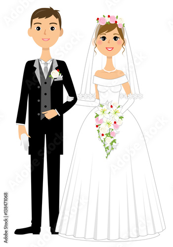 新郎新婦　結婚式