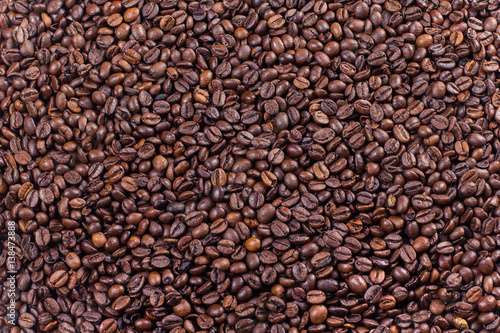 Coffee beans texture