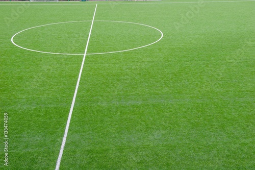 corner in the football field with artificial turf flag © pierluigipalazzi