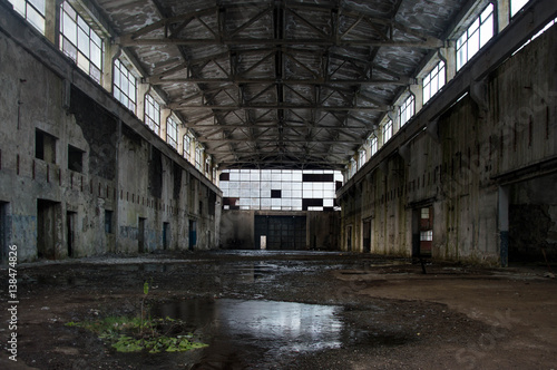 Abandoned industrial hall - urban exploration