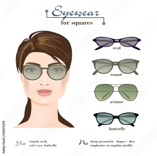 Womens glasses for squares.