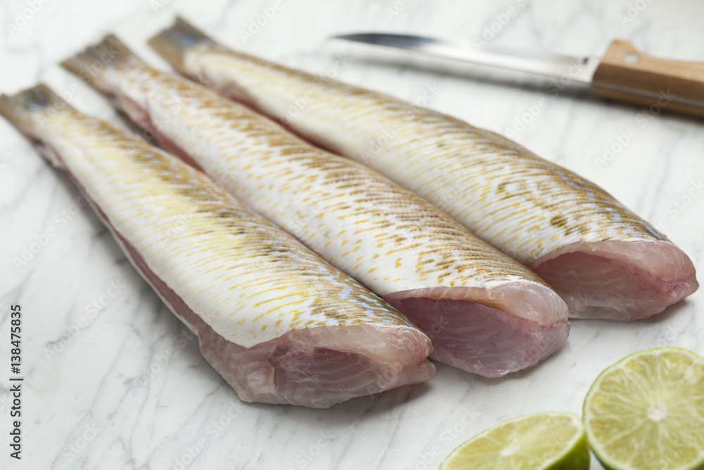 Fresh cleaned raw weeverfishes Fresh cleaned raw weeverfishes