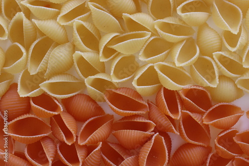 pasta conchiglie trocolore, noodles, food, conchiglie, mini conchiglie, colors, spinach pasta, tomato pasta, 