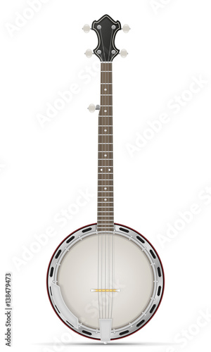 banjo stock vector illustration