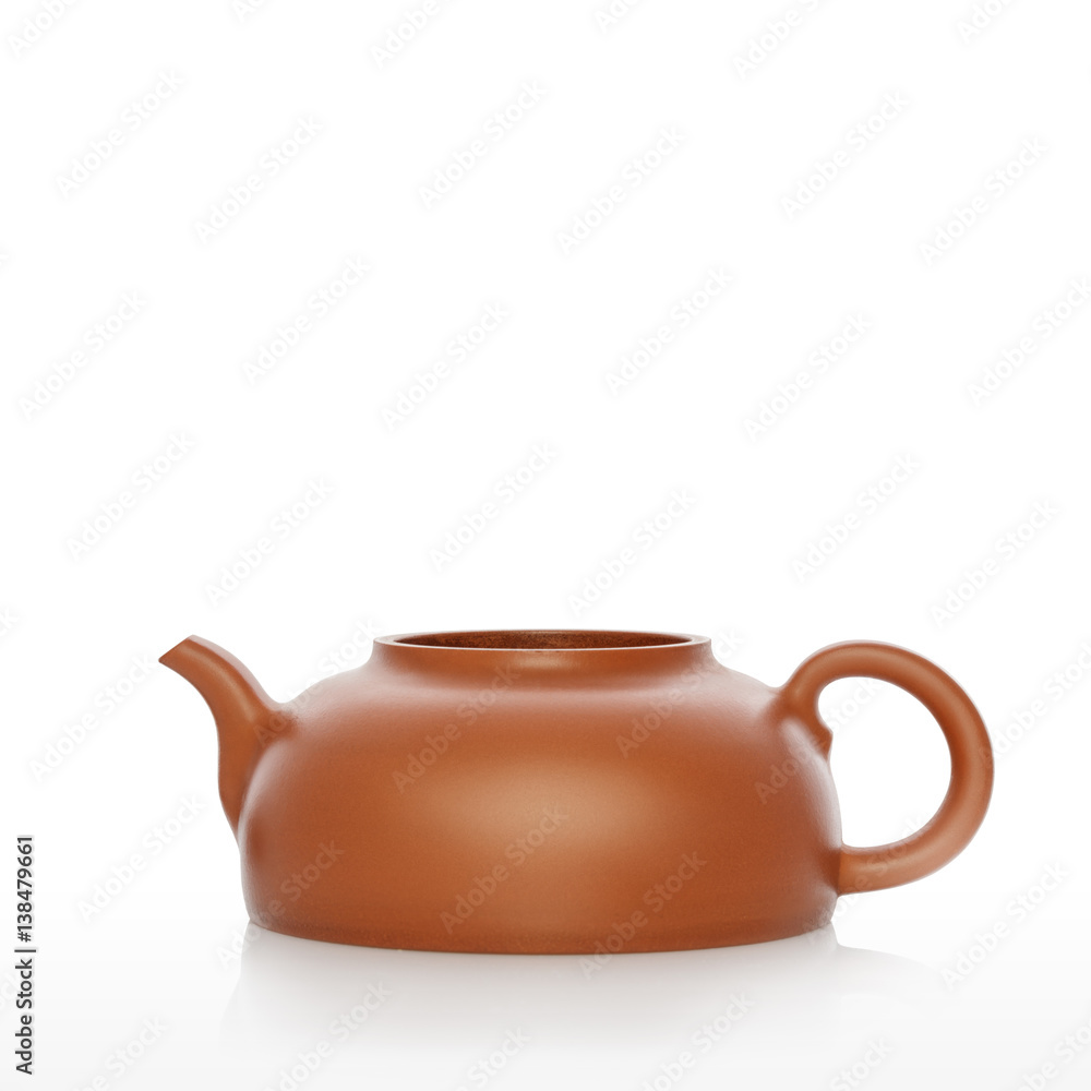 chinese tea pot. Clay pot.