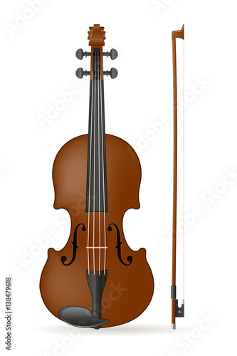 violin stock vector illustration