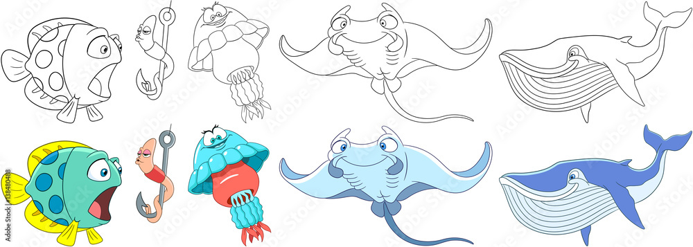 Fish Drawing Stock Photos and Images - 123RF