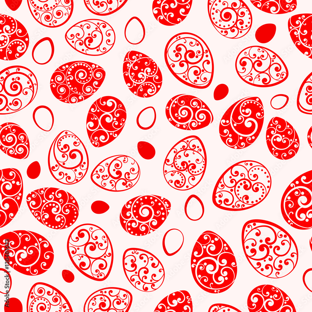 Seamless pattern of Easter eggs Seamless pattern of Easter eggs