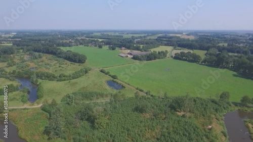Wallpaper Mural Aerial shots of Dutch small river Torontodigital.ca