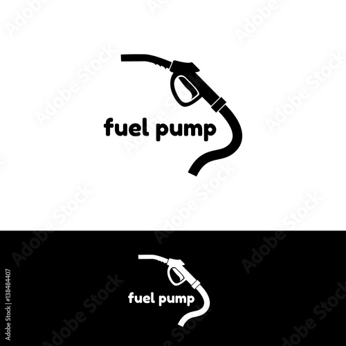 Black silhouette of a fuel pump. Fuel pump icon