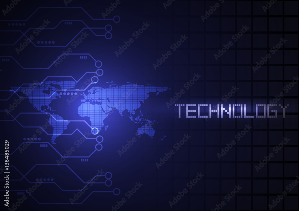 Digital map technology abstract circuit bacground vector concept design some Elements of this image furnished by NASA Digital map technology abstract circuit bacground vector concept design some Elements of this image furnished by NASA