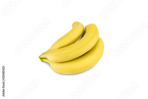 fresh banana isolated on white background