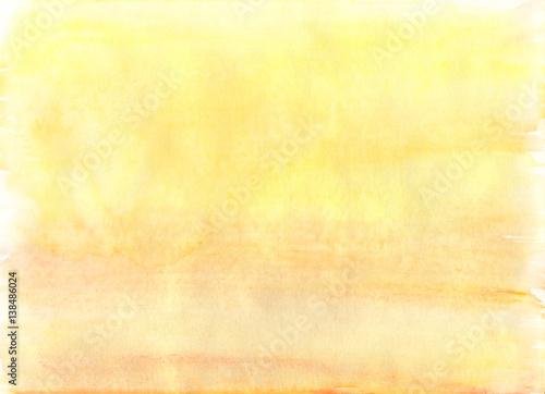 Simple yellow watercolor background