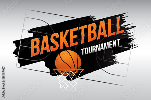 Basketball tournament. Vector illustration