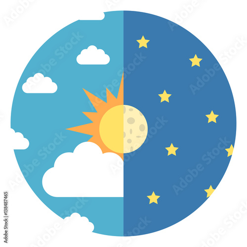 Day and night concept