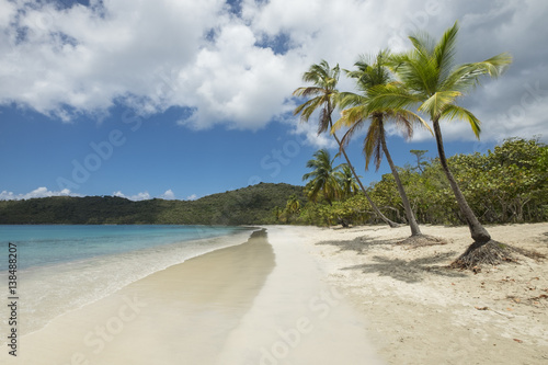 Tropical beach in Saint Thomas. photo