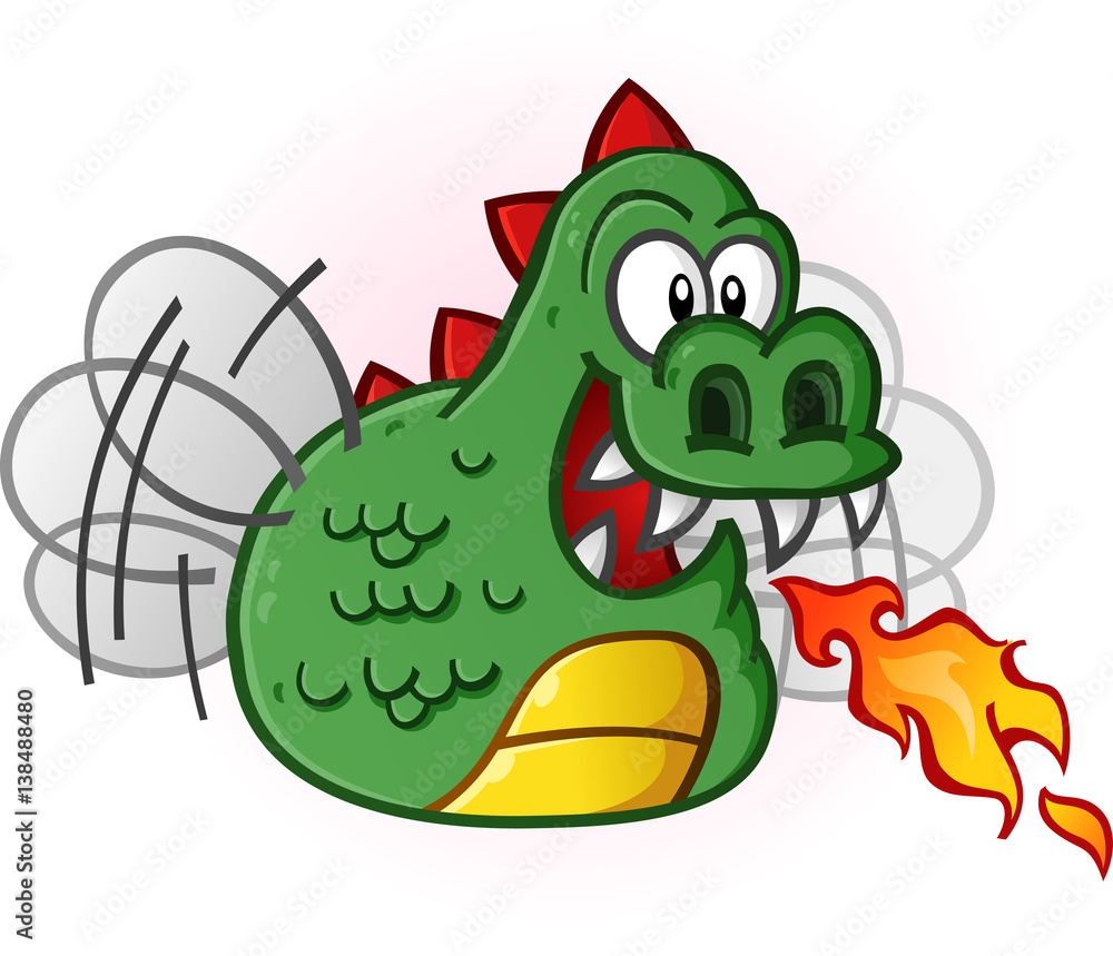 Obraz premium Dragon Fly Cartoon Character