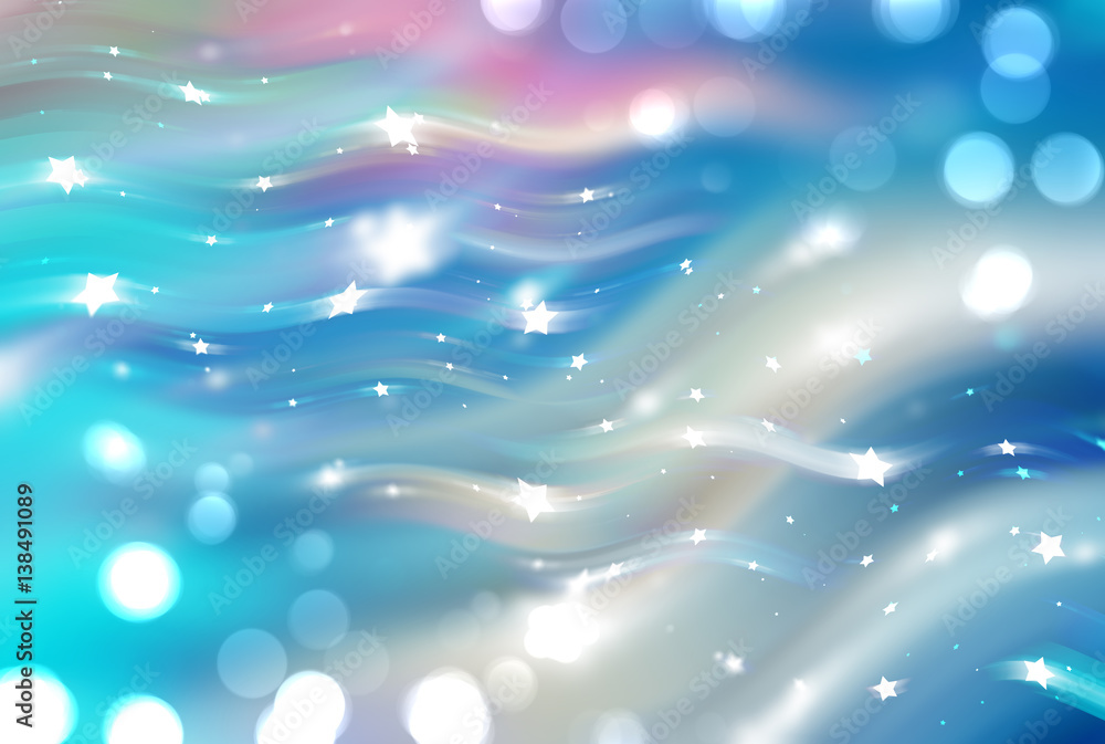 Bokeh light blue abstract background. illustration digital. Bokeh light blue abstract background. illustration digital.