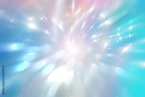 Abstract blue background. Explosion star. illustration digital