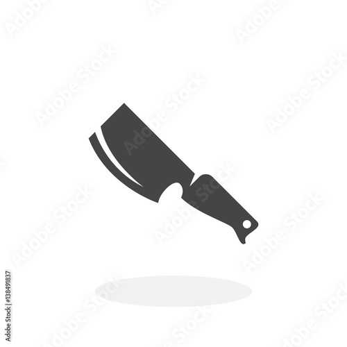 Knife Icon. Vector logo on white background