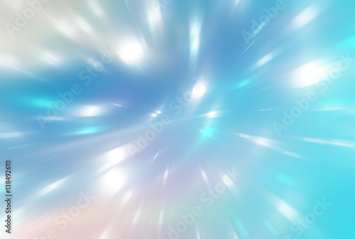 Abstract azure background. Explosion star. illustration digital