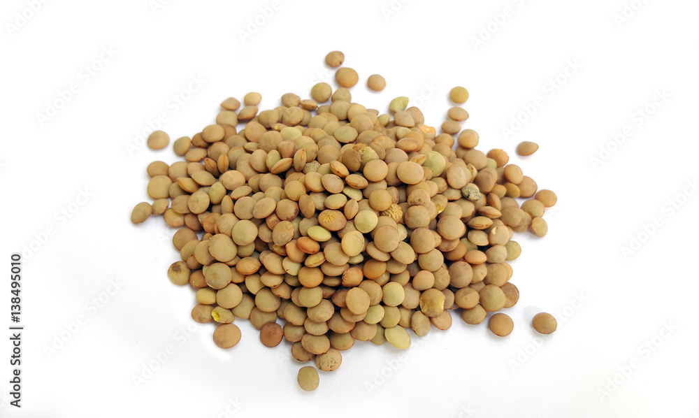 Heap of green lentil Heap of green lentil