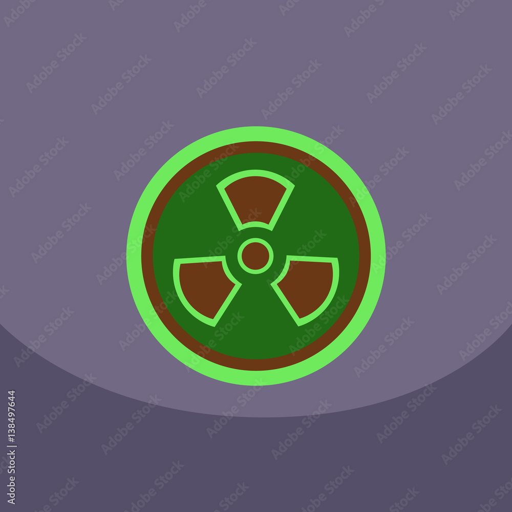 Radiation Icon. May present radiation threat or Danger, Nuclear icon, Nuclear energy, nuclear power Vector illustration. Radiation Icon. May present radiation threat or Danger, Nuclear icon, Nuclear energy, nuclear power Vector illustration.