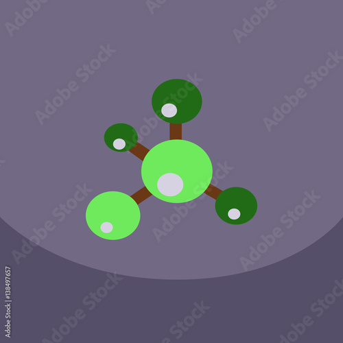 Structure molecule and communication Dna of atomand neurons. Science concept for your connected lines with dots. Medical technology and chemistry science and icons with Vector illustration