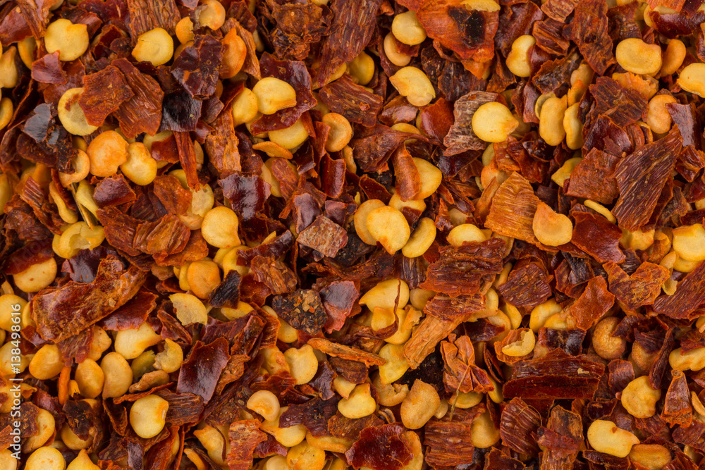 Pile of a crushed red pepper Pile of a crushed red pepper