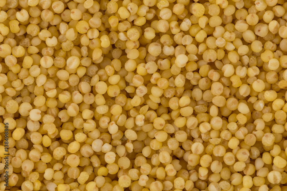 Dry millet closeup