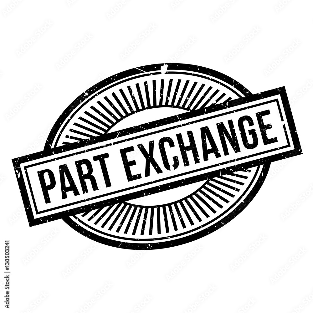 Part Exchange rubber stamp. Grunge design with dust scratches. Effects can be easily removed for a clean, crisp look. Color is easily changed. Part Exchange rubber stamp. Grunge design with dust scratches. Effects can be easily removed for a clean, crisp look. Color is easily changed.