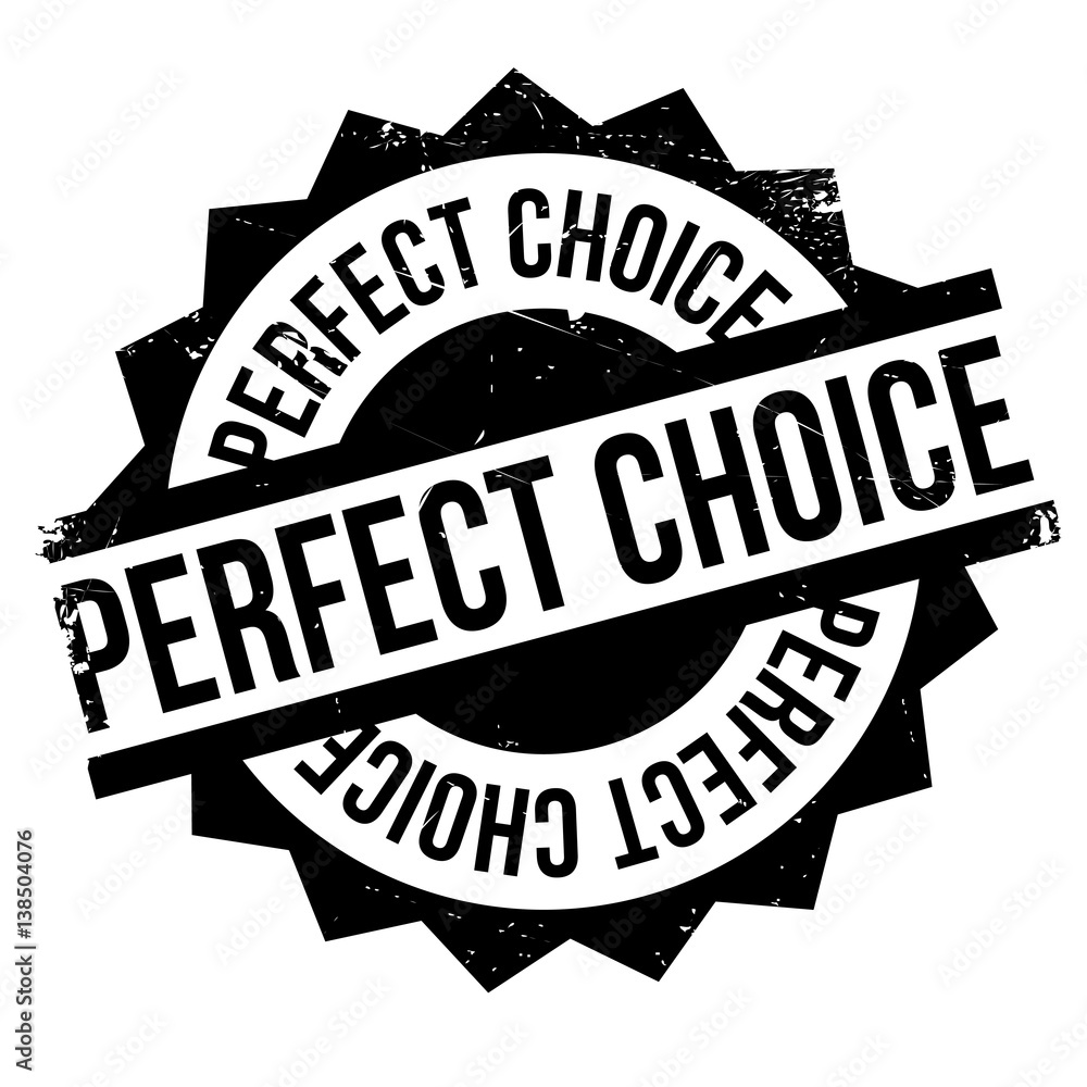 Perfect Choice rubber stamp. Grunge design with dust scratches. Effects can be easily removed for a clean, crisp look. Color is easily changed. Perfect Choice rubber stamp. Grunge design with dust scratches. Effects can be easily removed for a clean, crisp look. Color is easily changed.
