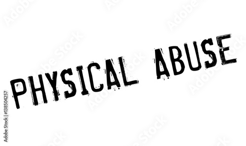 Physical Abuse rubber stamp. Grunge design with dust scratches. Effects can be easily removed for a clean, crisp look. Color is easily changed.