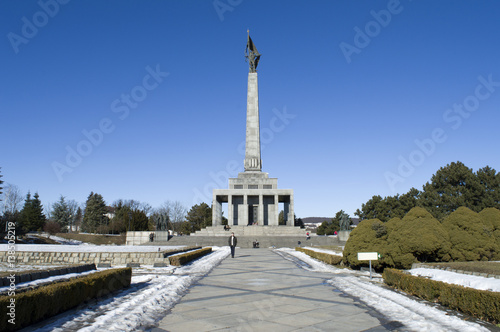 Bratislava, the Slavin, memorial monument of world war II © baranellig