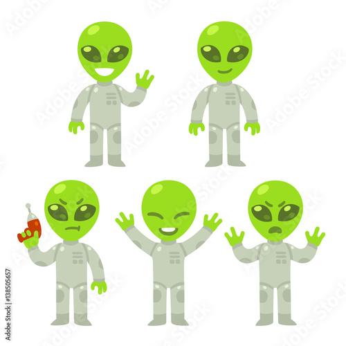 Cartoon alien set