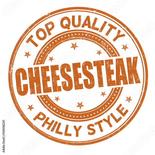 Cheesesteak sign or stamp