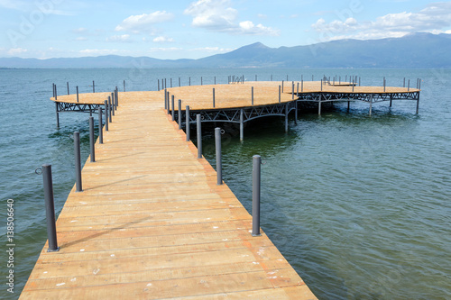 Lake with pier