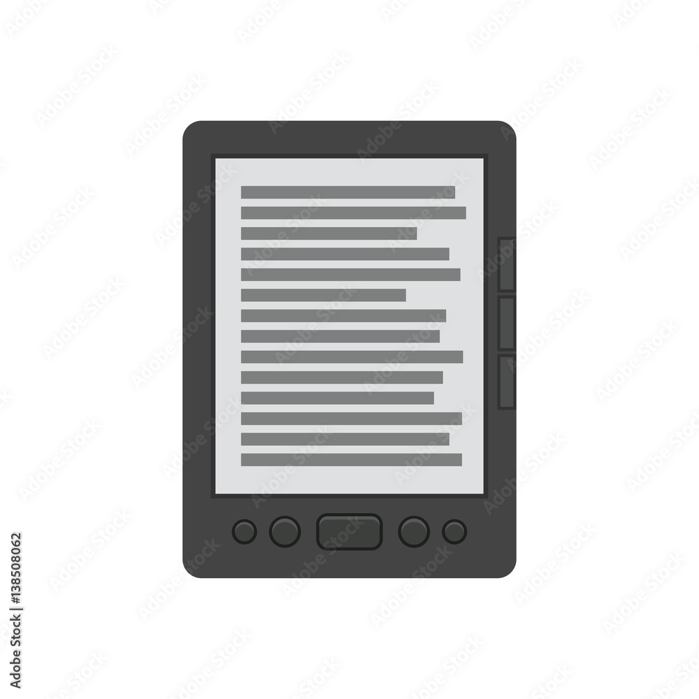 Ebook reader vector flat icon Ebook reader vector flat icon