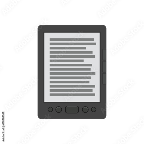 Ebook reader vector flat icon
