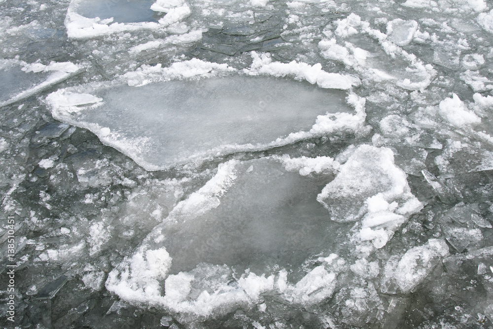 ice flow in lake