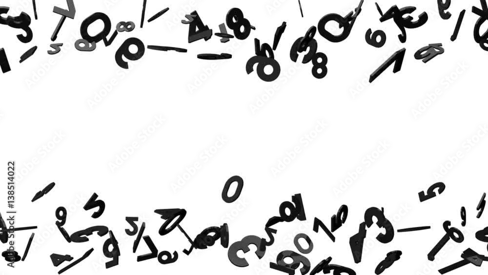 Black Numbers On White Background.
Loop able 3DCG render Animation. Black Numbers On White Background.
Loop able 3DCG render Animation.