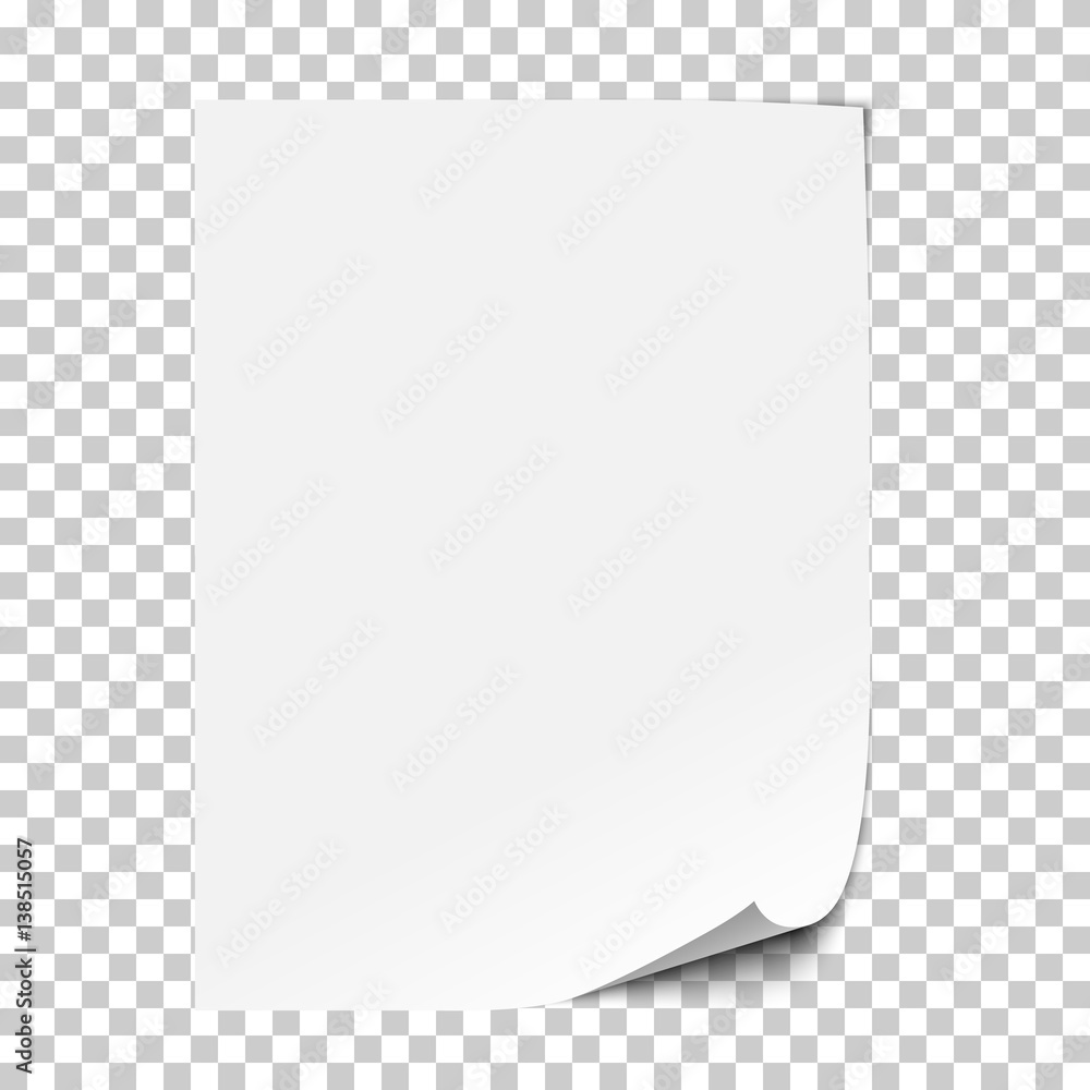 Premium Vector  Empty sheet of paper a4 with a shadow.