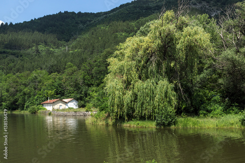 Amazing Summer Landscape of Pancharevo lake, Sofia city Region, Bulgaria