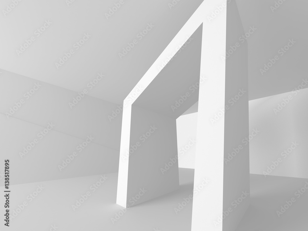 Fototapeta premium Abstract Modern White Architecture Background