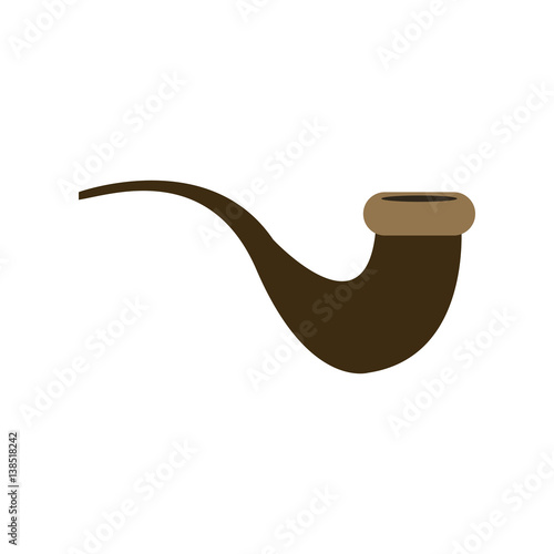 pipe icon over white background. vector illustration