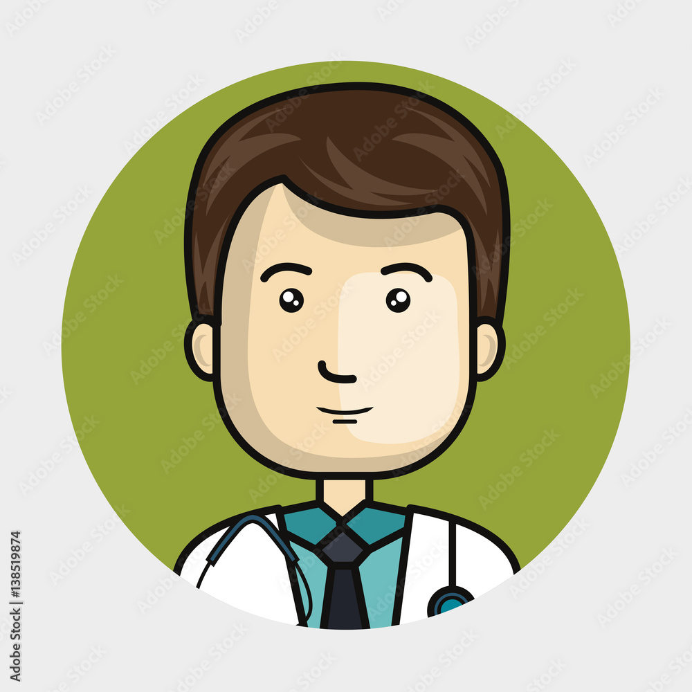 health professional avatar character vector illustration design health professional avatar character vector illustration design