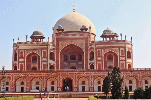 Mughal Emperor Humayun tomb was commissioned by his wife Bega Begum in 1569-70, designed by Persian architect Mirak Mirza. Many Mughal rulers lie buried here.
