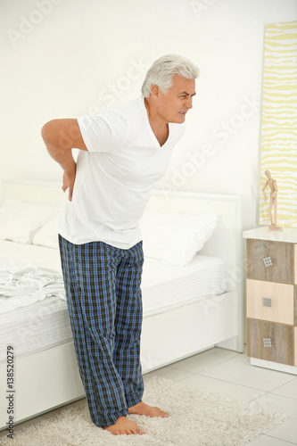 Senior gentleman suffering ...