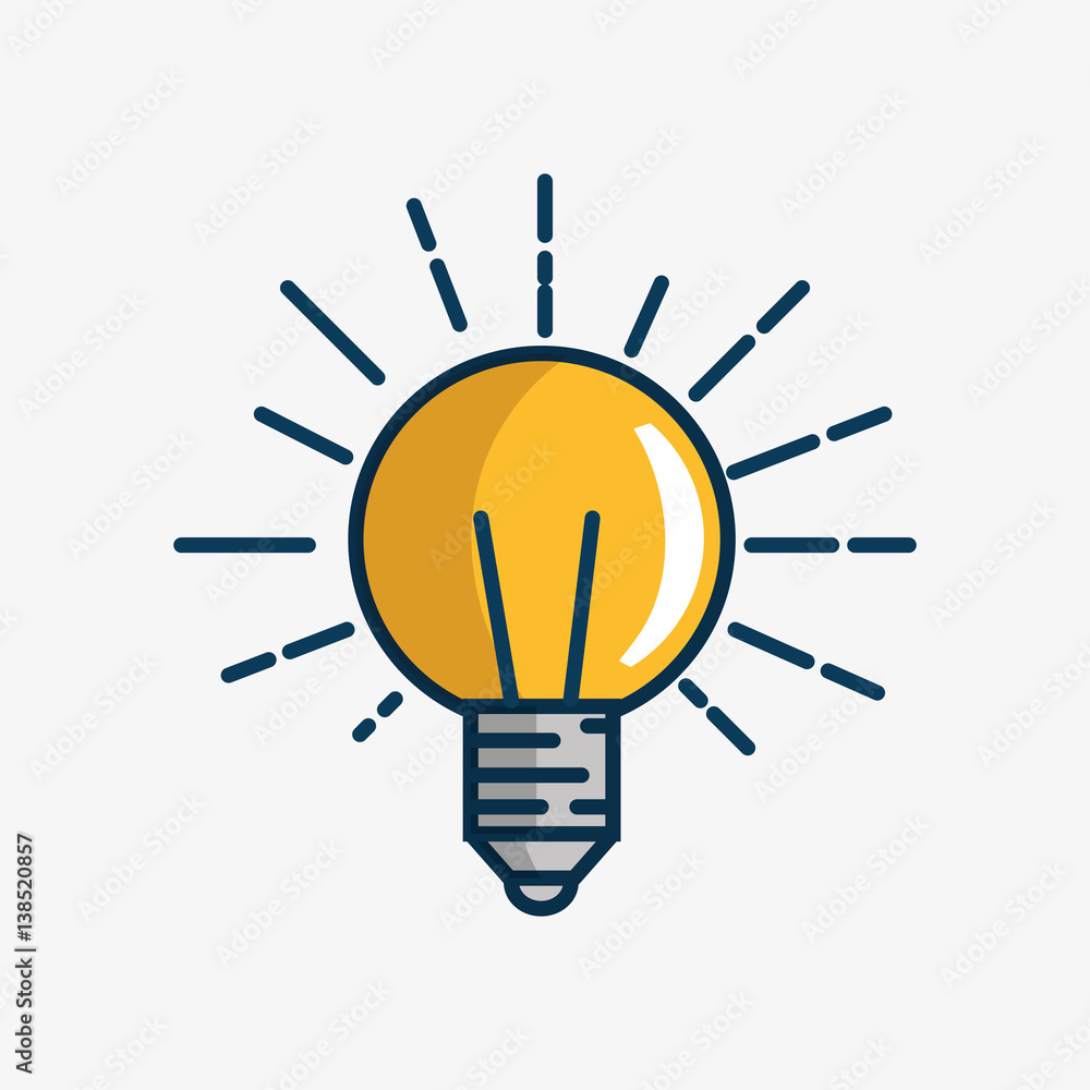 bulb light handmade drawn vector illustration design bulb light handmade drawn vector illustration design